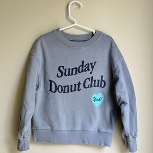 SSENSE Sunday Donut Club Kids Unisex Graphic Crew Neck Sweatshirt 5T